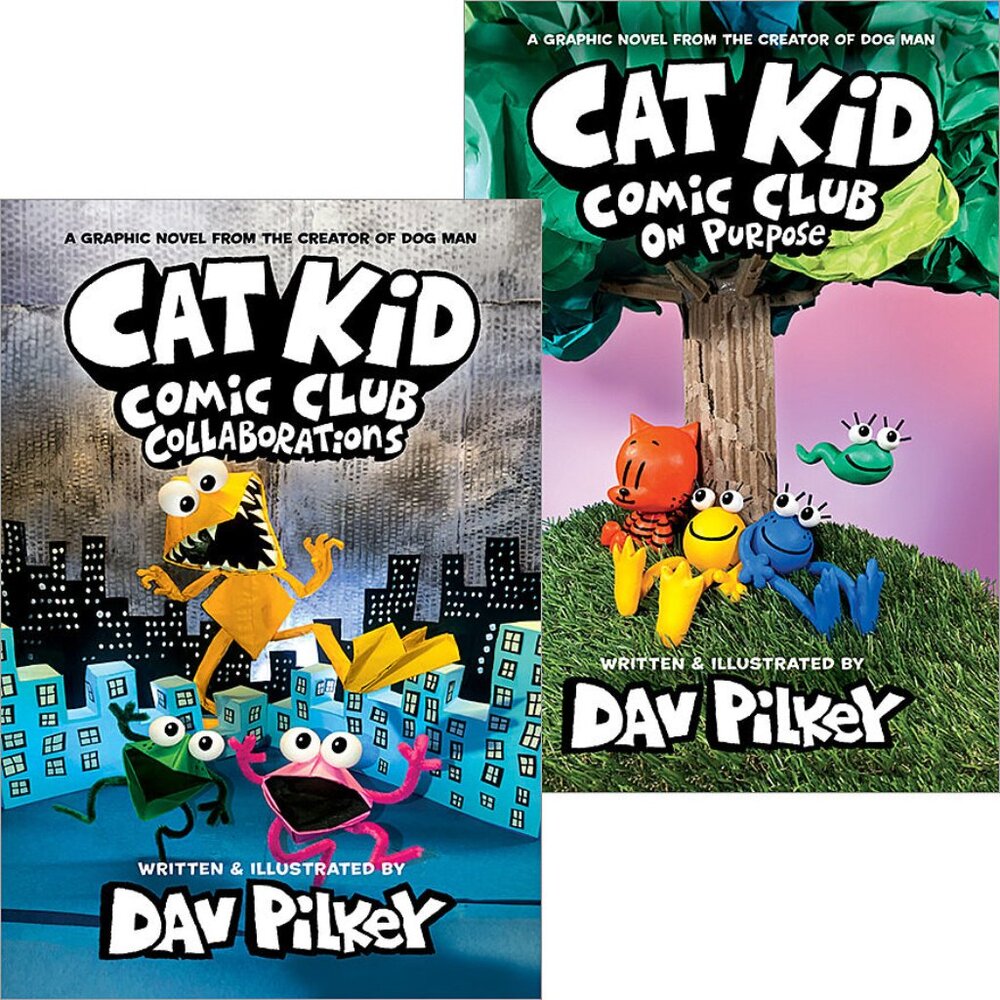Cat Kid Comic Club 2-Pack Hardcover Books